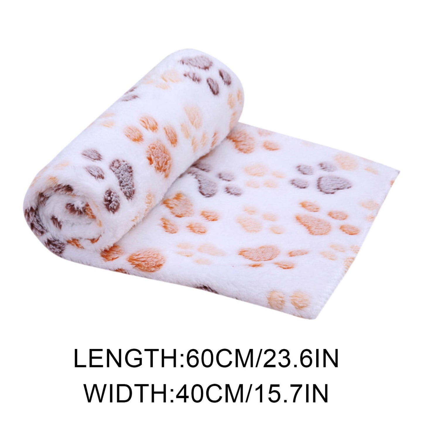 Soft Absorbent Paw Print Bath Towel for Drying Dogs and Cats