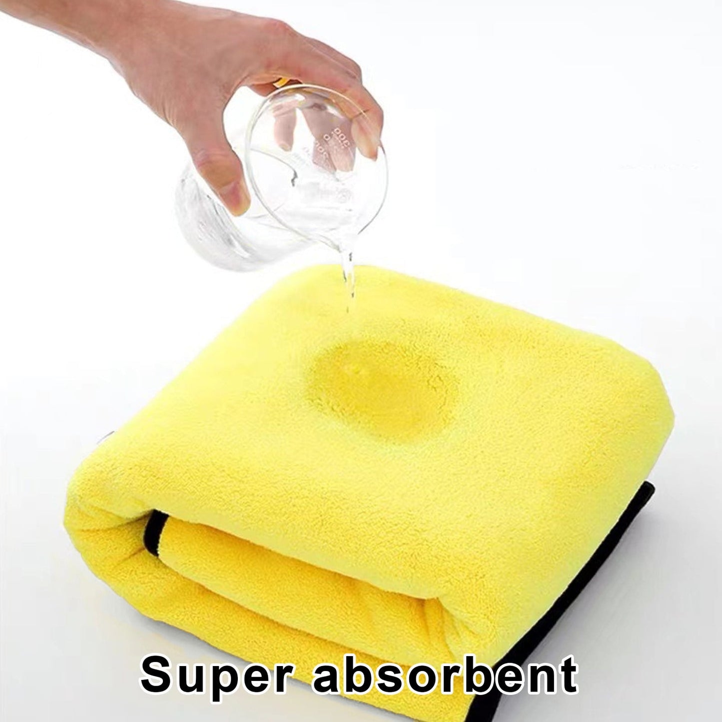Yellow Oversized Microfiber Towel for Large, Medium or Small Pets