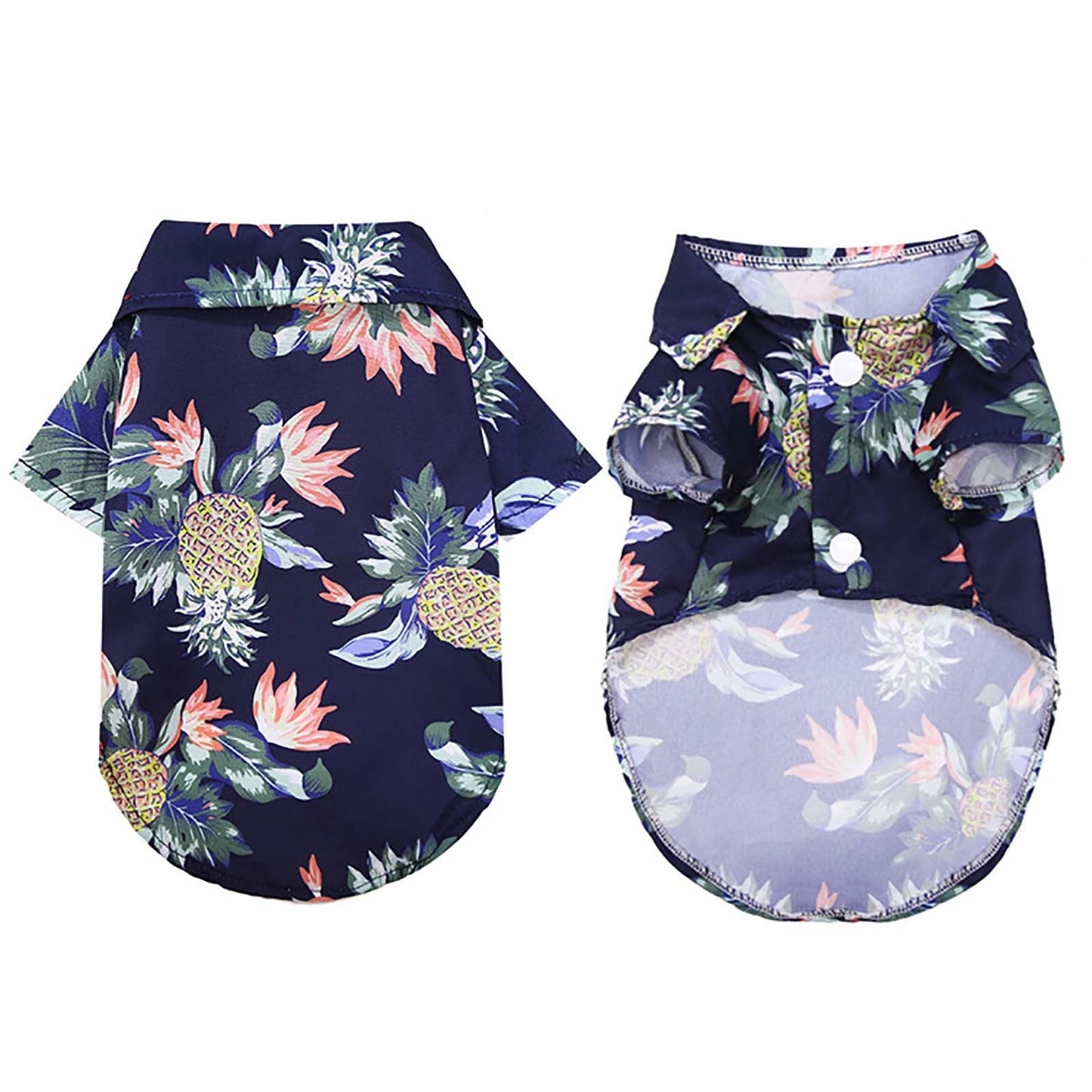 Floral Short-Sleeve Printed Pet T Shirts