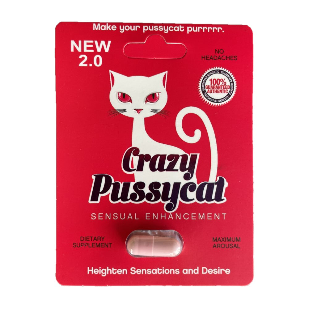 Crazy Pink Pussycat 5 Pill Packs