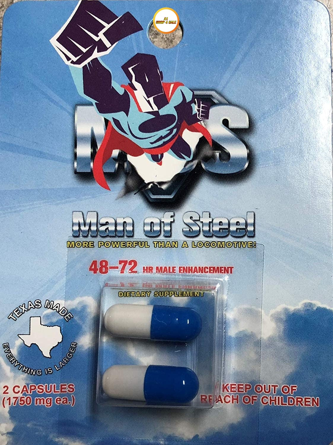 Man Of Steel ME-72 20 Pill Packs