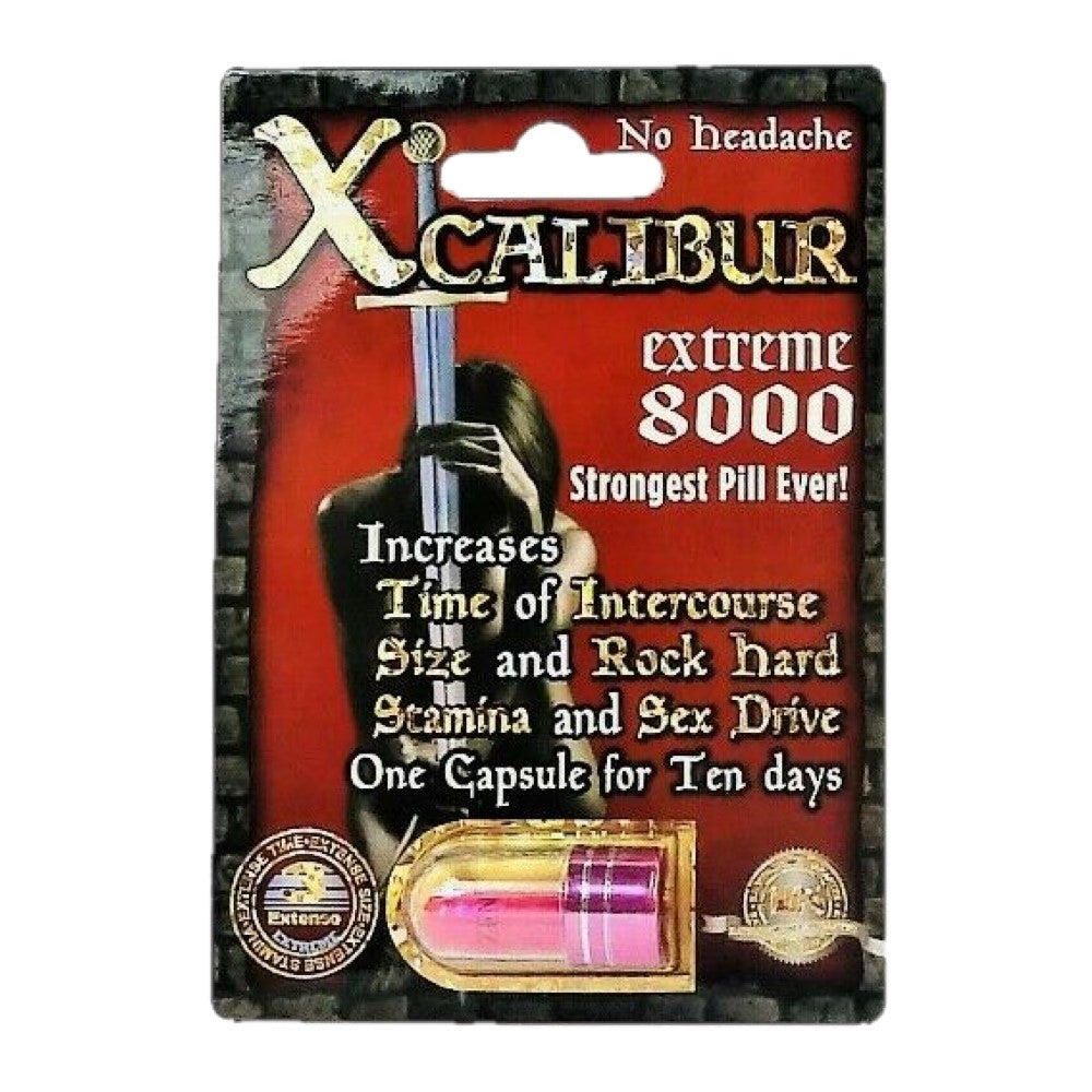 Xcalibur Extreme 8000 5 Pill Packs