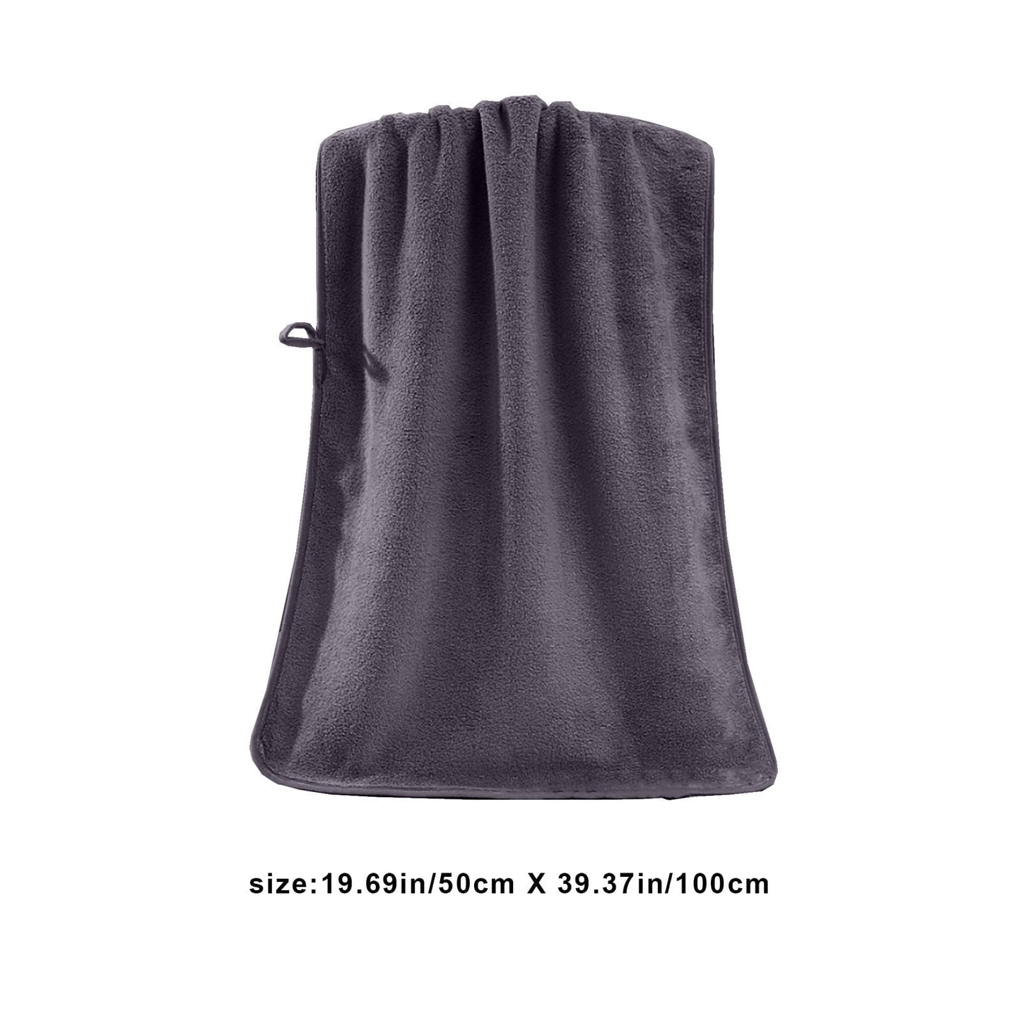 Gray Oversized Microfiber Towel for Large, Medium or Small Pets