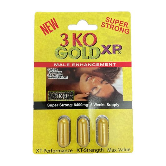3KO Gold XP 6 Pill Packs