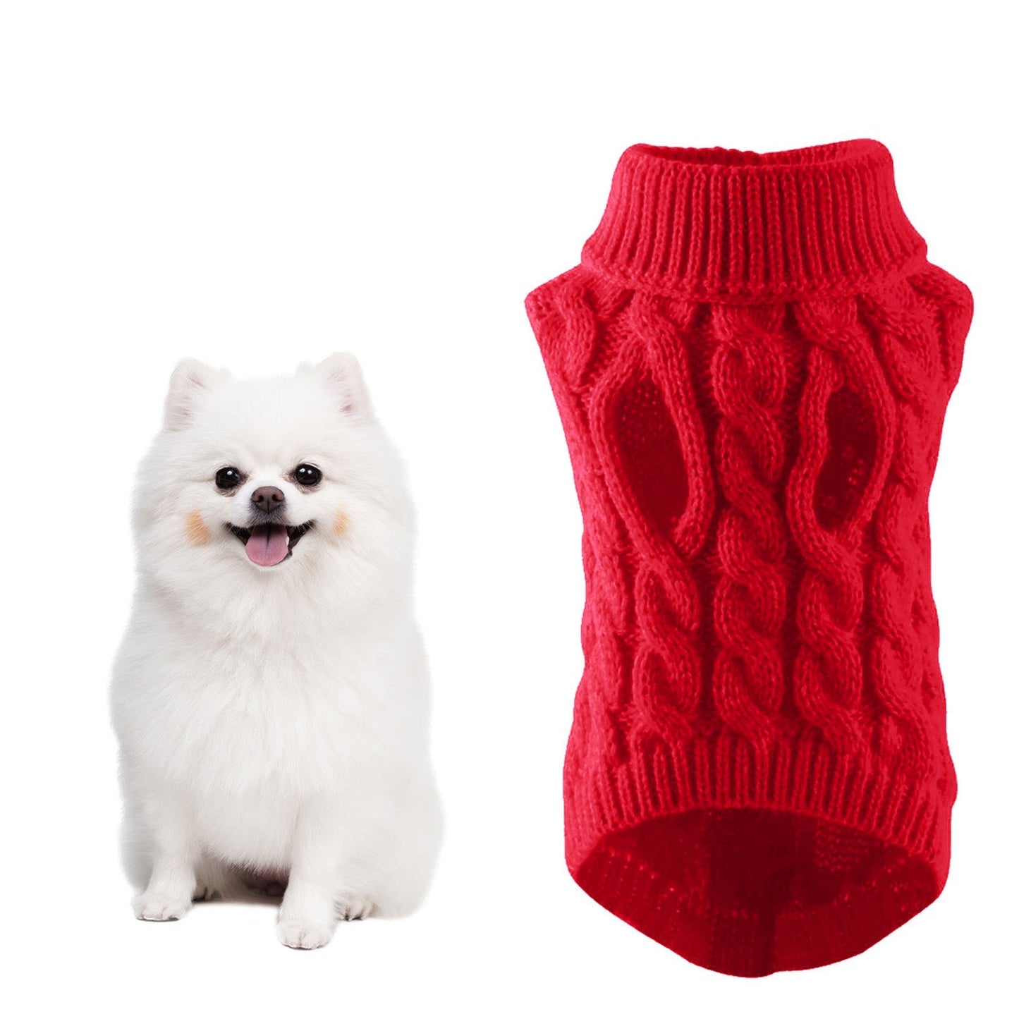 Cozy Warm Sweater Jacket For Puppy