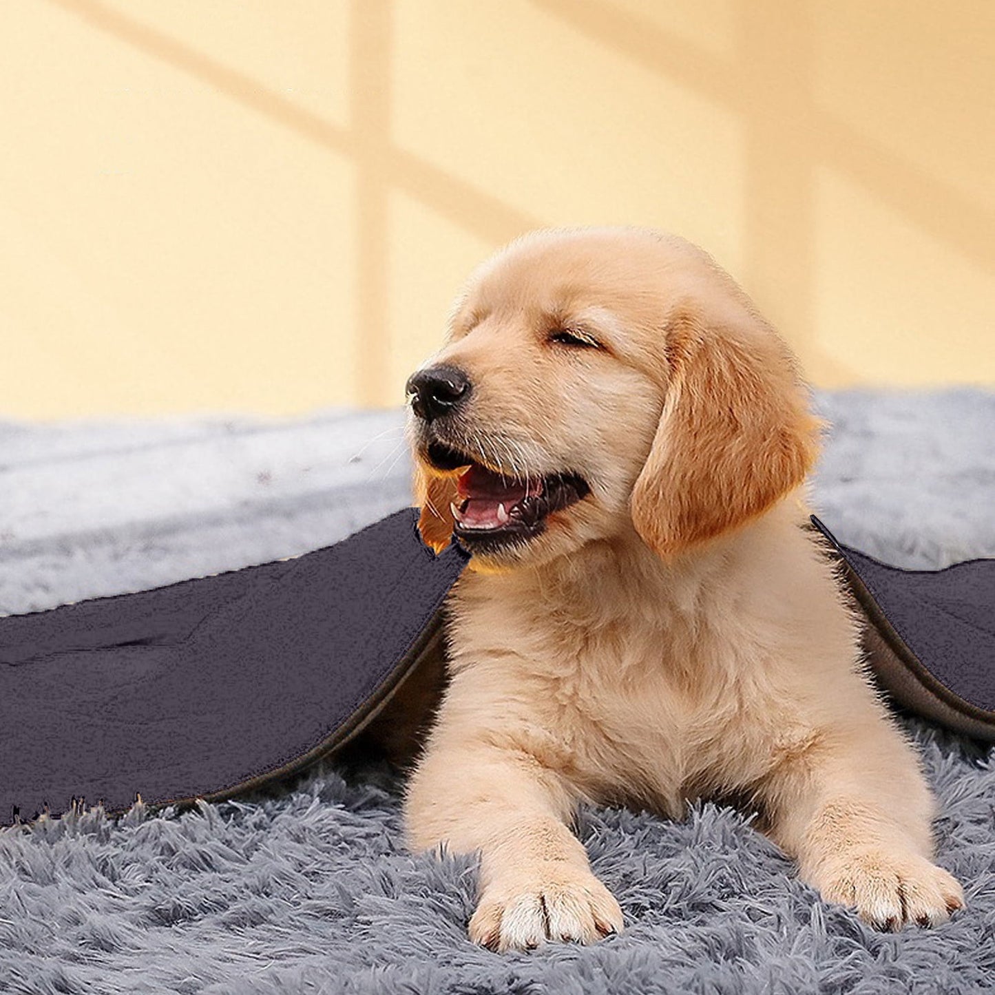 Gray Oversized Microfiber Towel for Large, Medium or Small Pets