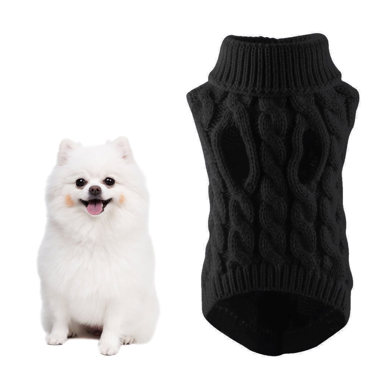 Cozy Warm Sweater Jacket For Puppy