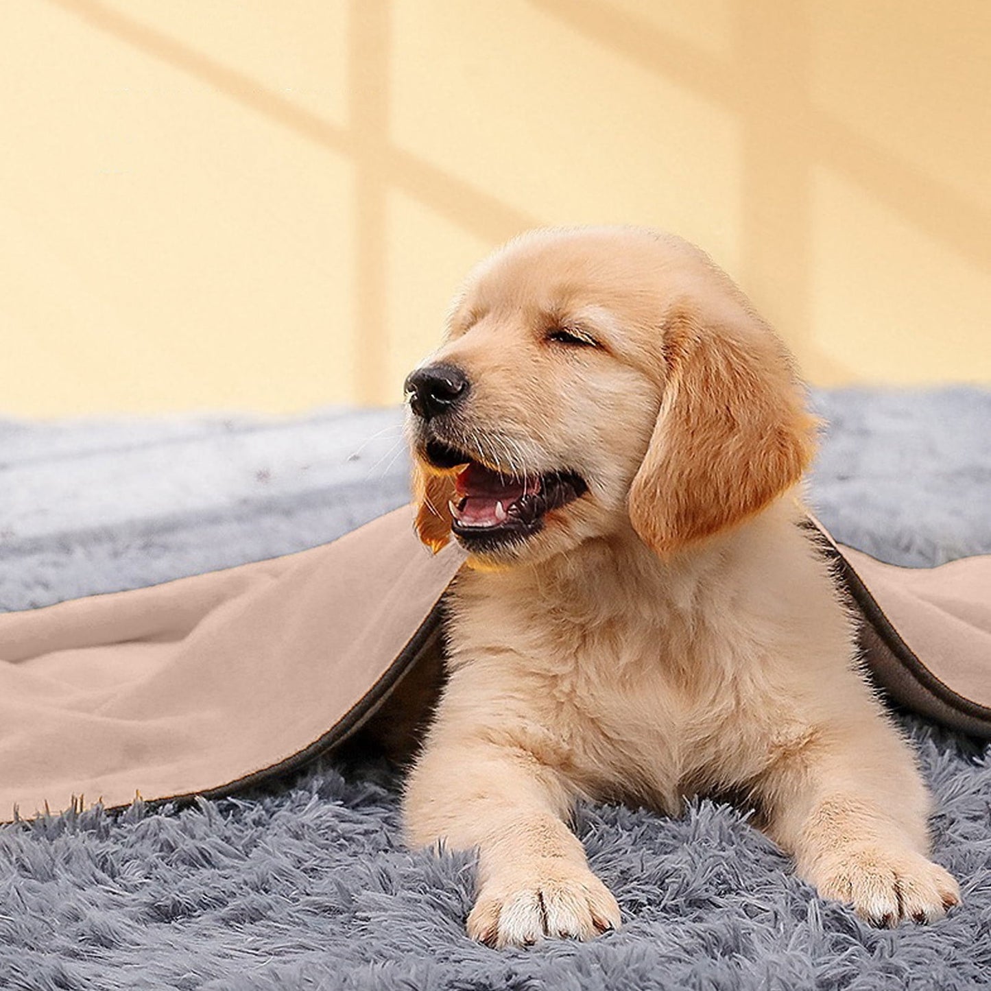 Khaki Oversized Microfiber Towel for Large, Medium or Small Pets