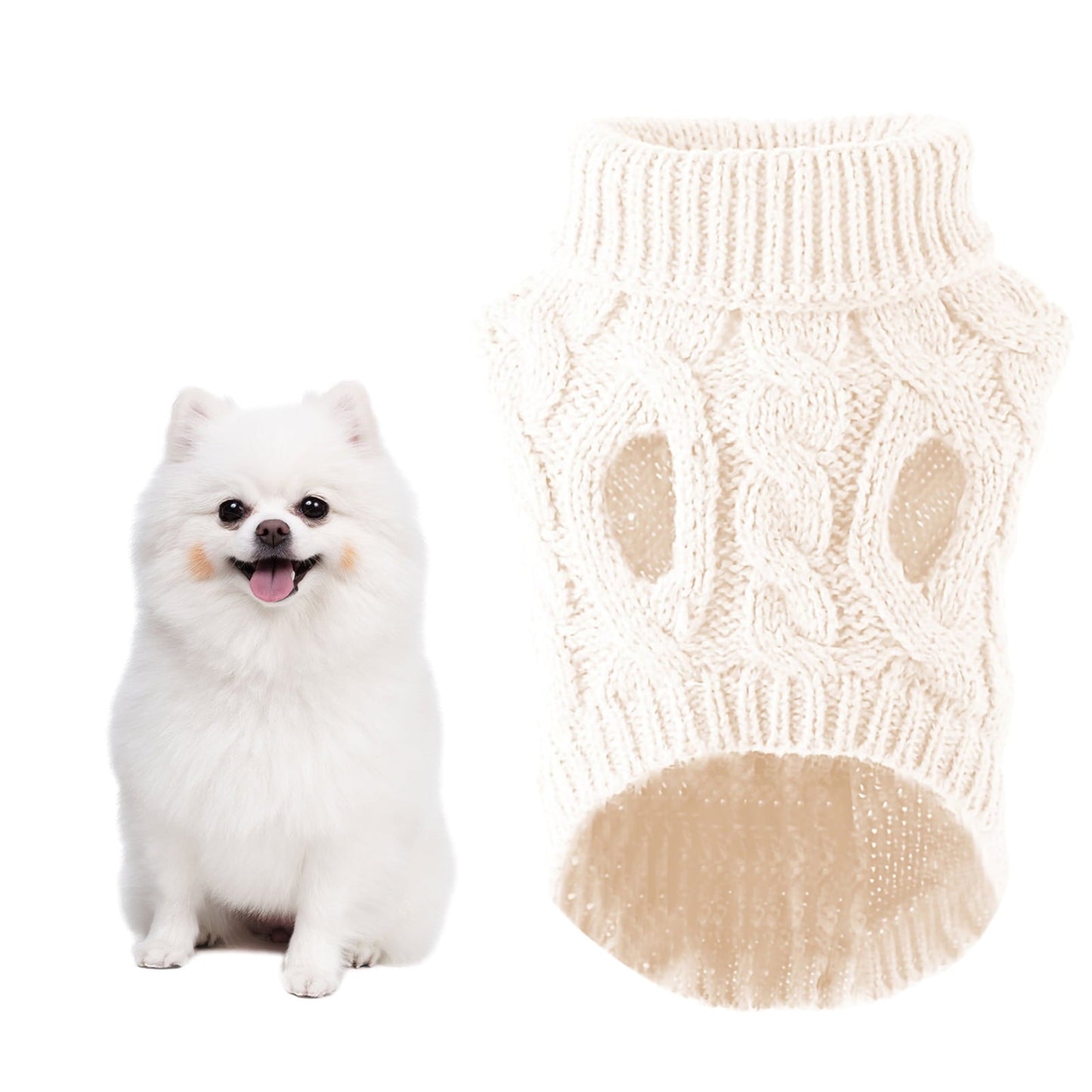 Cozy Warm Sweater Jacket For Puppy