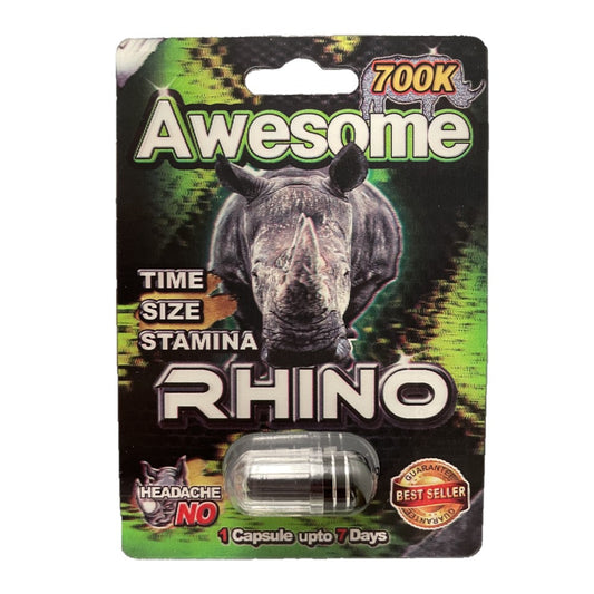 Awesome Rhino 700K 5 Pill Packs