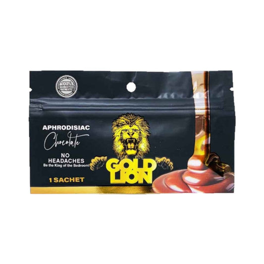 Gold Lion Aphrodisiac Chocolate For Him 5 Sachet Packs