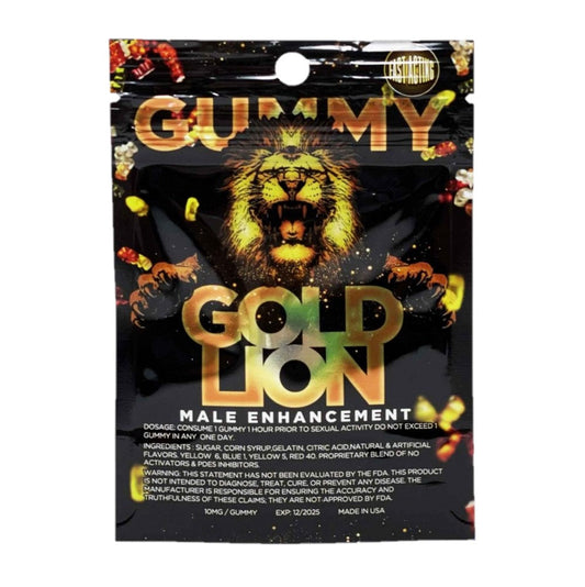 Gold Lion Gummy 3 Packs (6 Gummies)