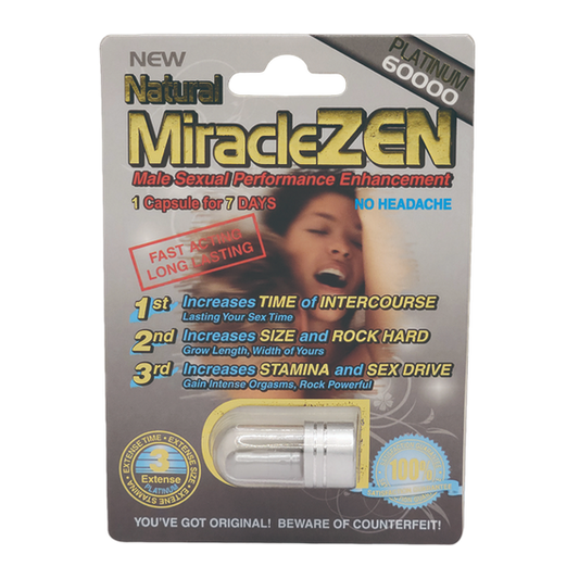 Miracle Zen Platinum 600000 5 Pill Packs