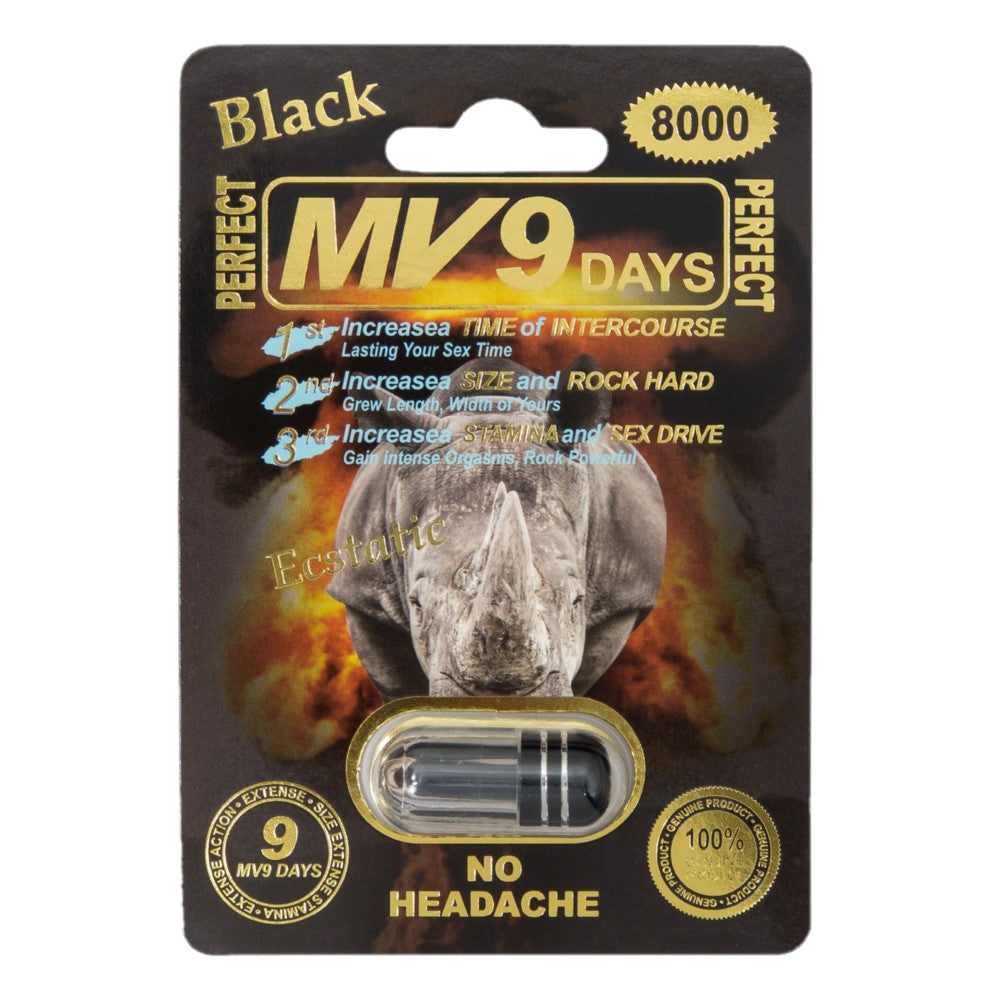MV9 Black 8000 5 Pill Packs