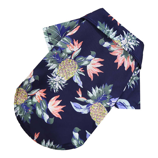 Floral Short-Sleeve Printed Pet T Shirts