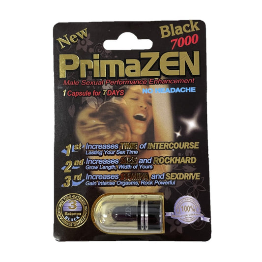 Prima Zen Black 7000 5 Pill Packs