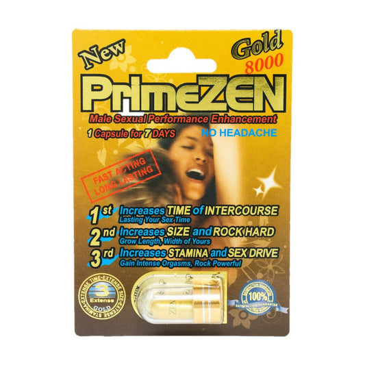 Prime Zen Gold 8000 5 Pill Packs