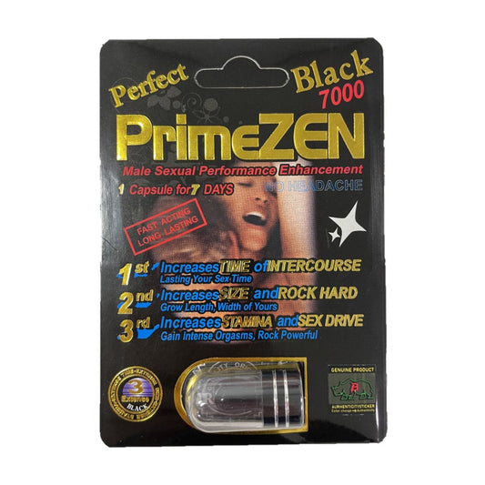 Prime Zen Black 7000 5 Pill Packs