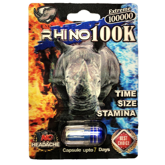 Rhino 100K 100000 5 Pill Packs