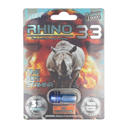 Rhino 33 19000 5 Pill Packs