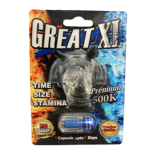 Rhino Great XL 500K 5 Pill Packs