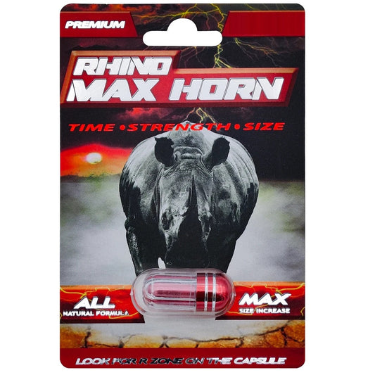 Rhino Max Horn 12000 5 Pill Packs