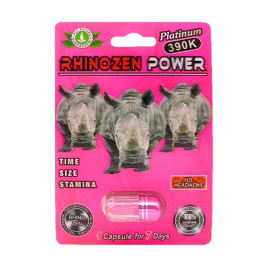 Rhino Zen Power 390K 20 Pill Packs