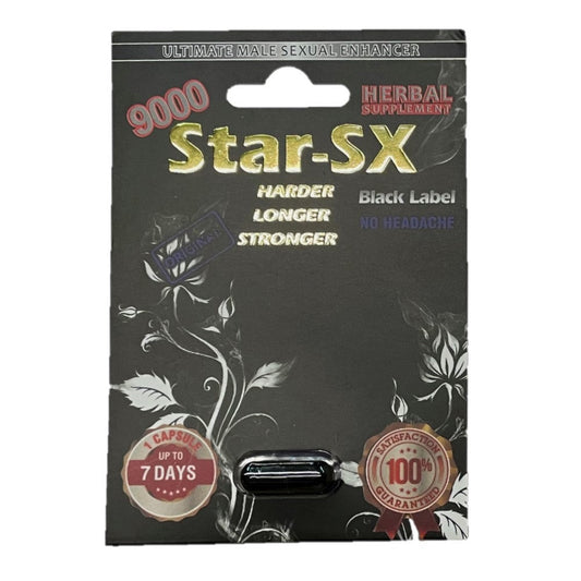 Star X Black 9000 5 Pill Packs