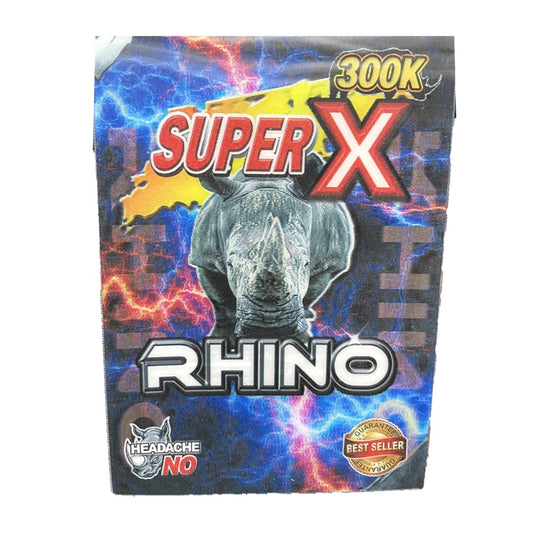 Super X Rhino 300K 5 Pill Packs
