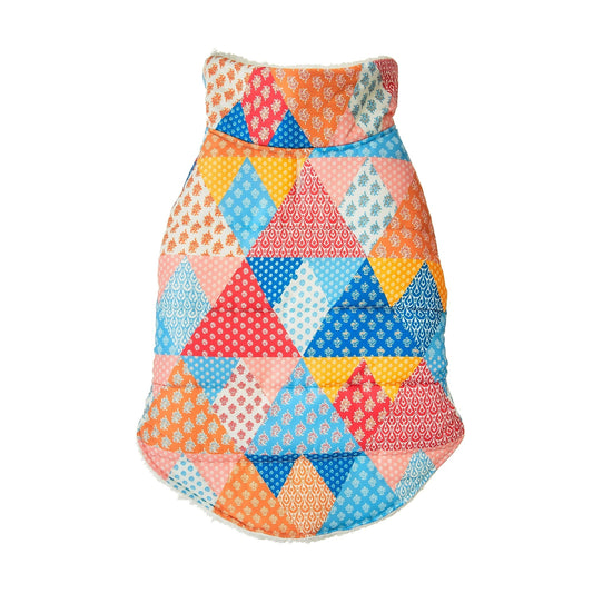 Plaid Quilted  Multi-Color Pet Jacket