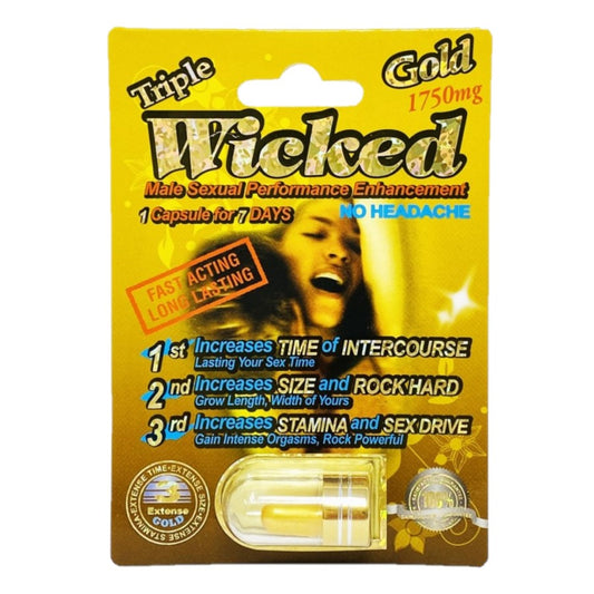 Wicked Gold 1750 5 Pill Packs