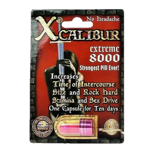 Xcalibur Extreme 8000 5 Pill Packs