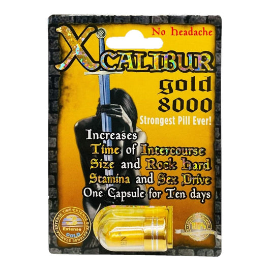 Xcalibur Gold 8000 5 Pill Packs