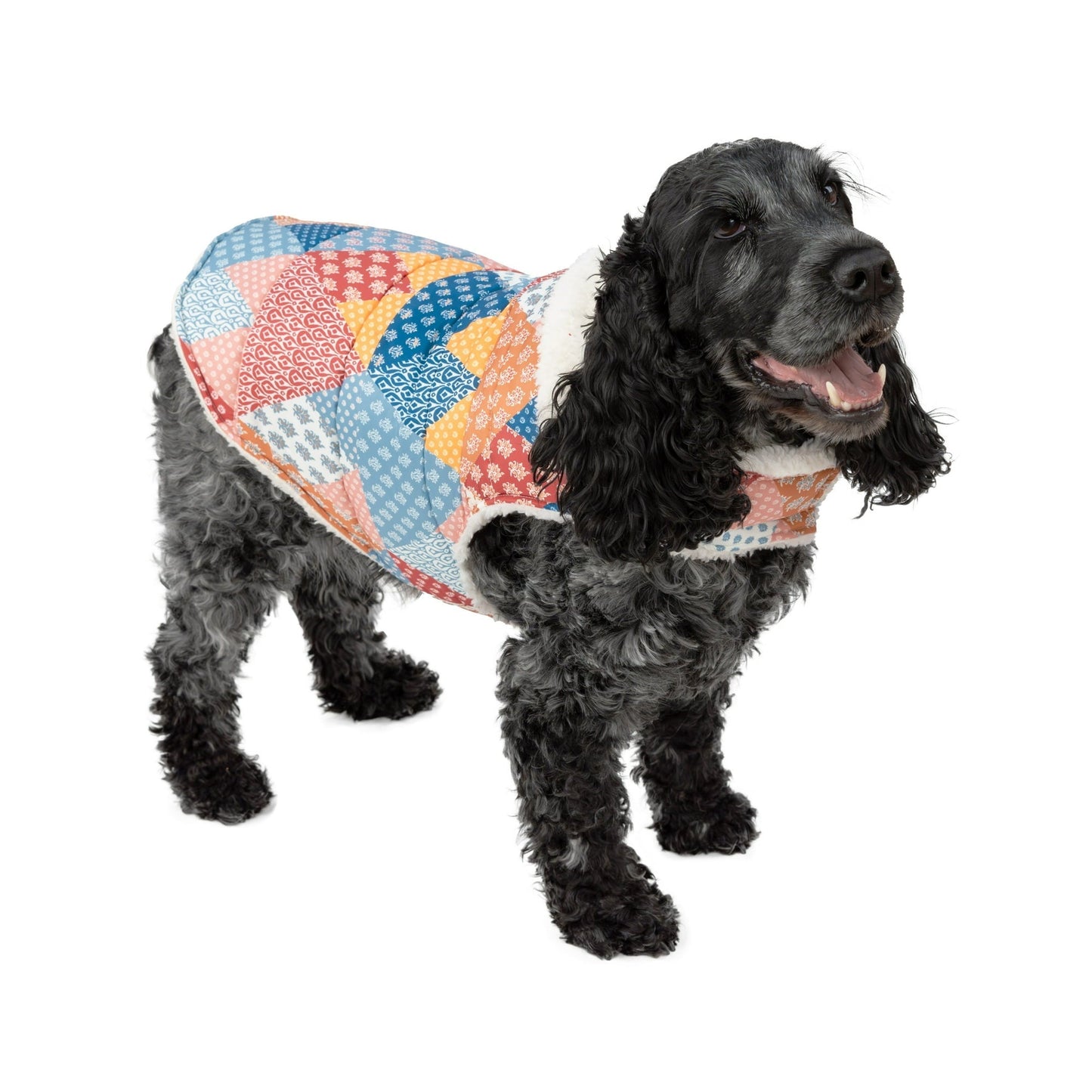 Plaid Quilted  Multi-Color Pet Jacket