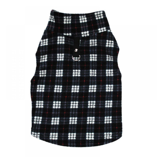 Pet Winter Sweater Soft Fleece Vest with Leash Ring For Indoor Outdoor
